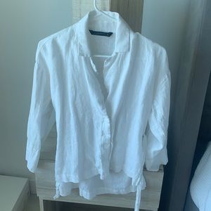 Zara linen top size small